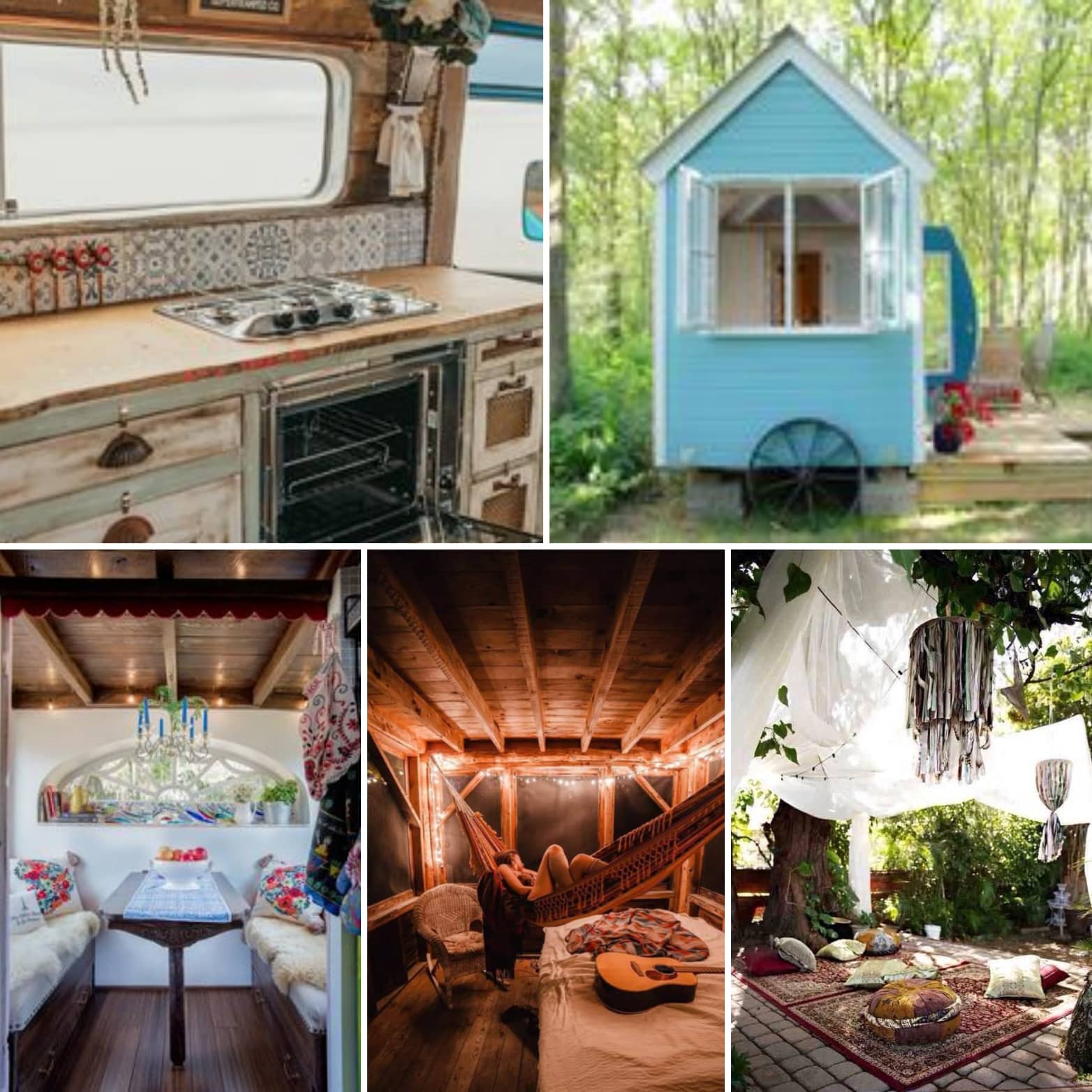 A bohemian life in a tiny house