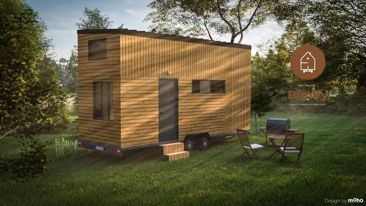 Double mezzanine tiny house