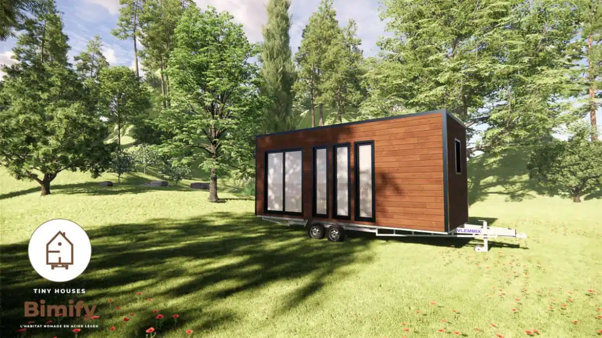 Tiny house construction in A in self-build or turnkey kit